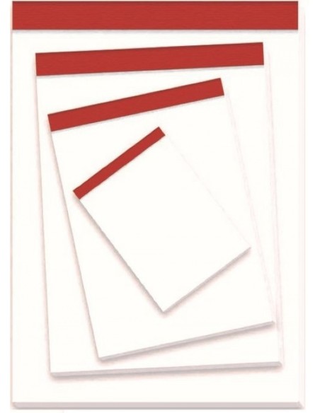 Paq 10 bloc notas sin tapa 4º 80h 60g liso pacsa